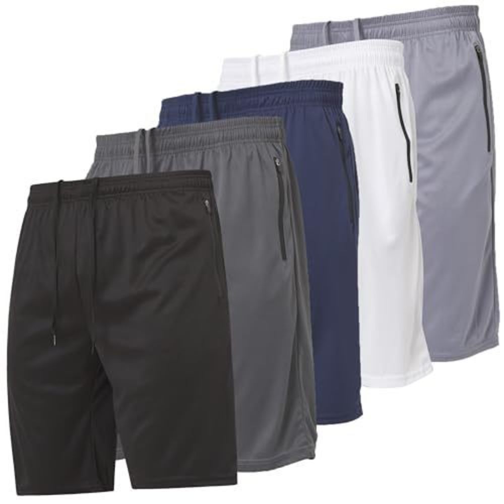NEW Ultra Performance Mens 5 Pack Athletic Running Shorts, Basketball Gym Workou